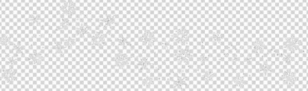 Falling Snowflakes Overlay PNG Transparent Background
