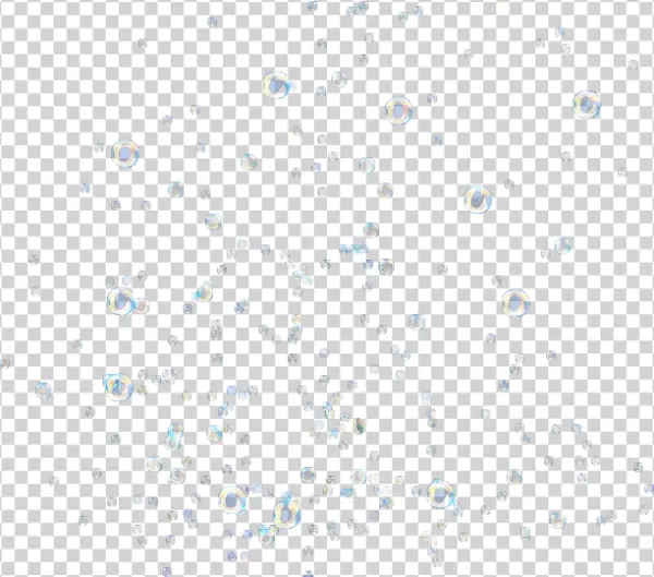 Iridescent Soap Bubbles PNG Transparent Background