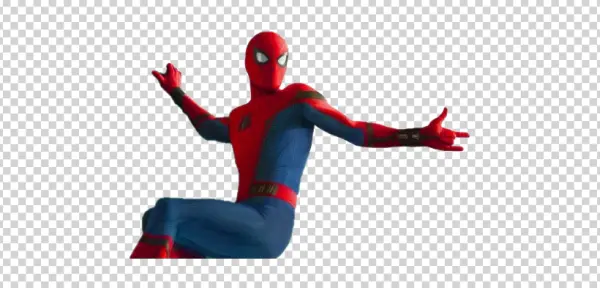 Spider-Man Action Pose PNG Transparent Background
