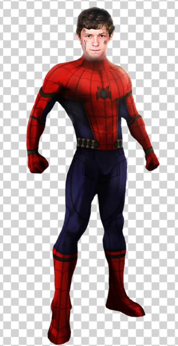 Injured Tom Holland Spider-Man PNG Transparent