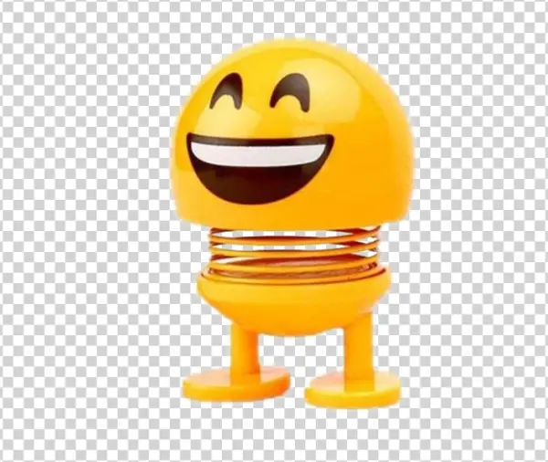 Happy Smiling Emoji Bobblehead PNG