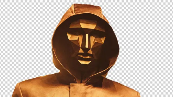 Squid Game Front Man Mask PNG Transparent Background