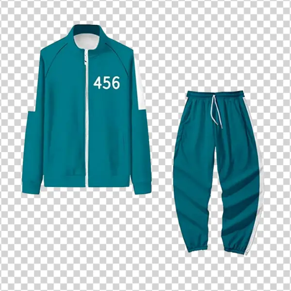 Squid Game 456 Tracksuit PNG Transparent Background