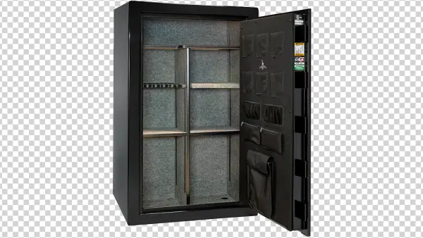 Black Open Safe PNG Transparent Background