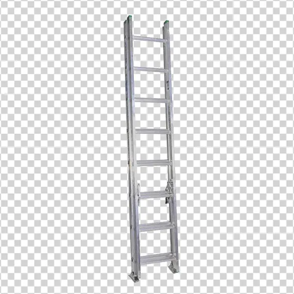 Aluminum Extension Ladder PNG Transparent Background