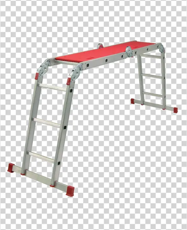 Articulated Ladder Work Platform PNG Transparent Background