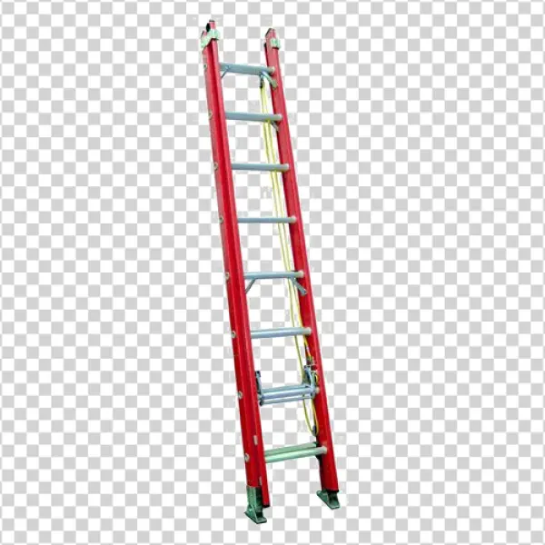 Red Extension Ladder PNG Transparent Background
