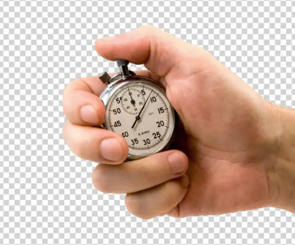 Hand Holding Stopwatch Transparent PNG