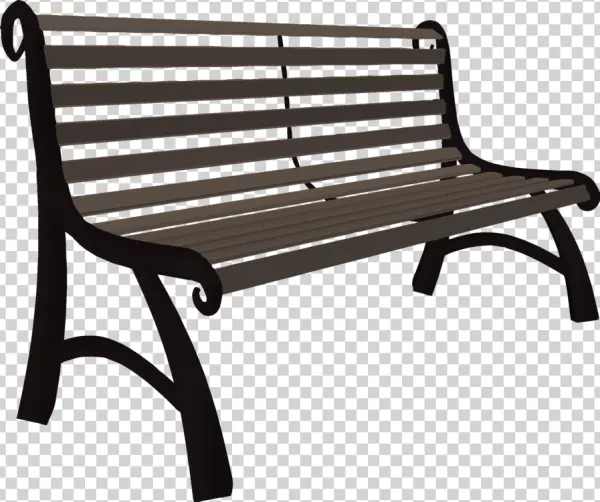 Park Bench PNG Transparent Background