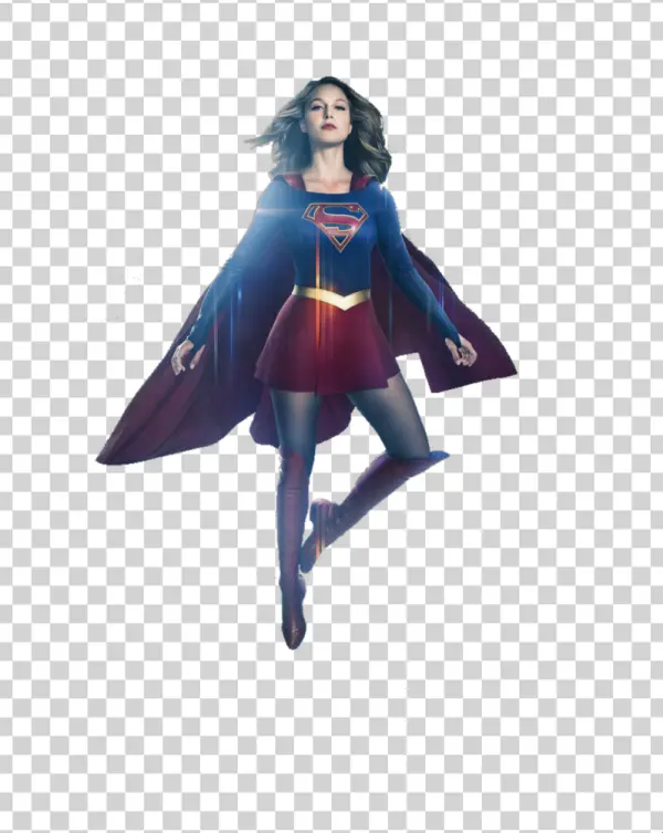 Supergirl Flying Transparent PNG