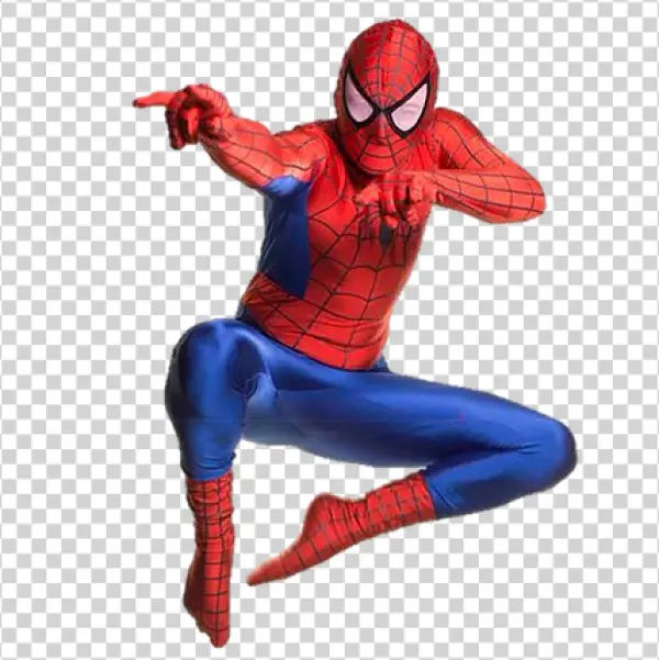 Spider-Man Posing Action PNG Transparent Background