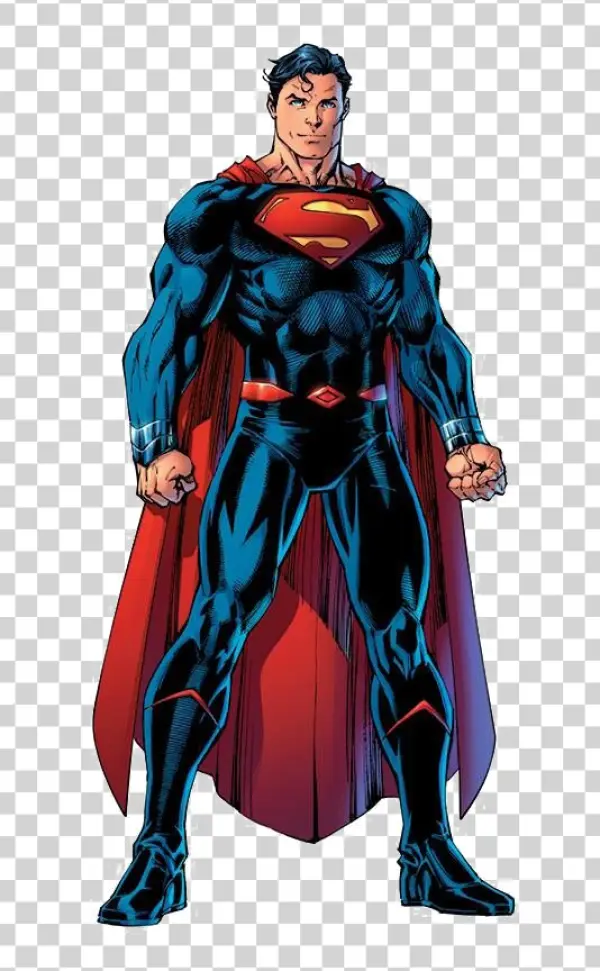 Superman Rebirth Standing Pose Transparent PNG