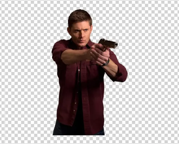 Man Aiming Gun Transparent Background PNG