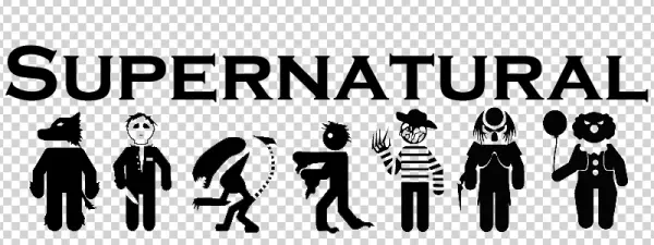Supernatural TV Show Characters Logo PNG