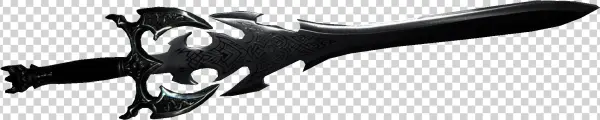 Dark Fantasy Sword PNG Transparent Background