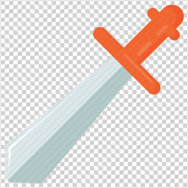 Cartoon Sword PNG Transparent Background