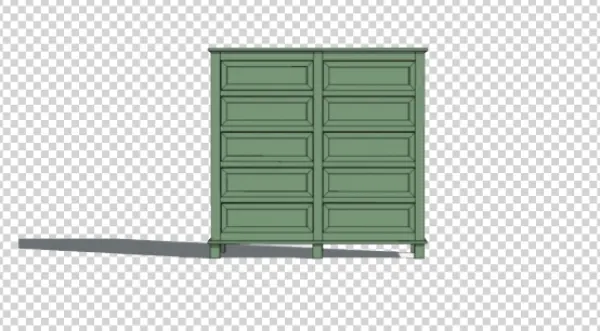 Green Cabinet PNG Transparent Background