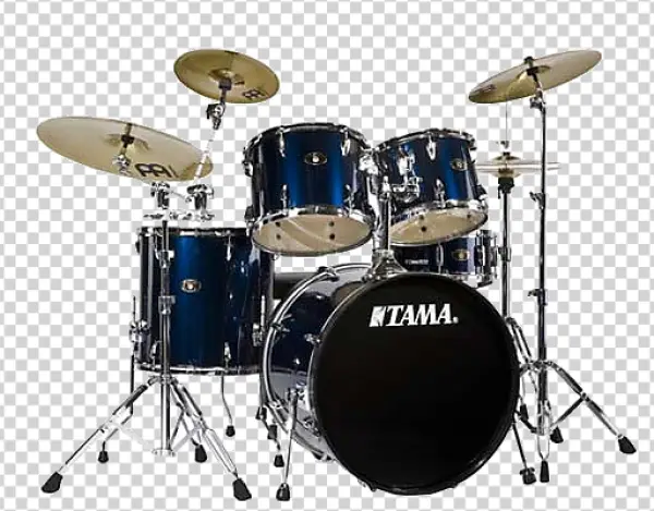 Blue Drum Set PNG Transparent Background