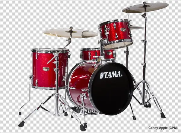 Red Sparkle Drum Kit PNG Transparent Background