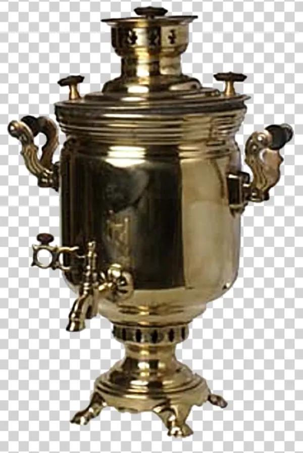 Brass Samovar PNG Transparent Background