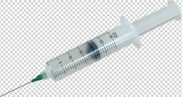 Medical Syringe PNG Transparent Background
