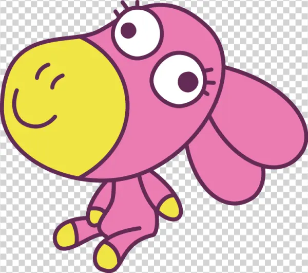 Cute Pink Cartoon Creature Transparent PNG