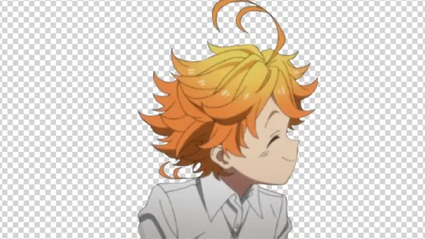 Emma The Promised Neverland Smiling Anime PNG