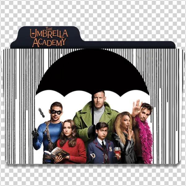The Umbrella Academy Cast & Logo PNG Transparent