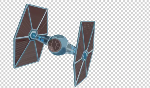 TIE Fighter Spaceship PNG Transparent Background