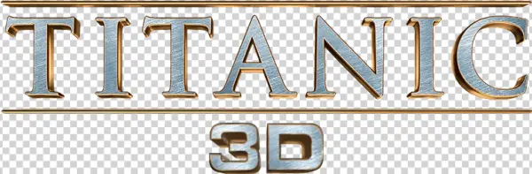 Titanic 3D Movie Logo PNG Transparent Background