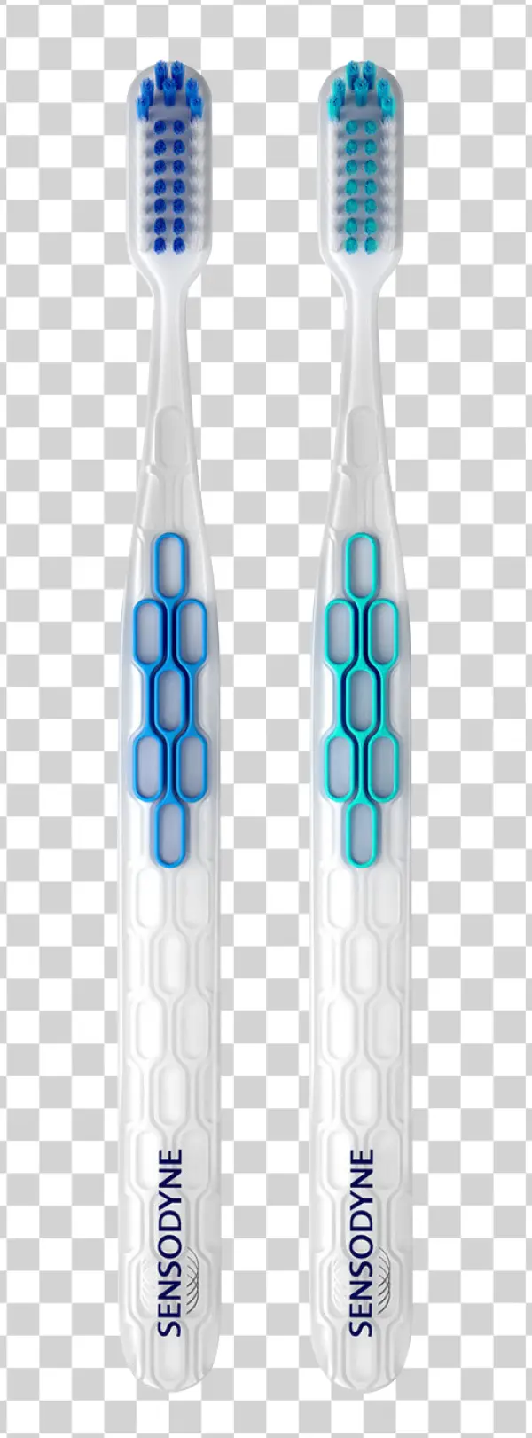 Sensodyne Toothbrushes Pair Transparent Background