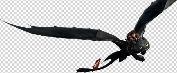Hiccup and Toothless Flying PNG Transparent