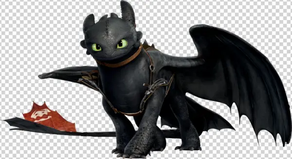 Toothless Night Fury Dragon PNG Transparent