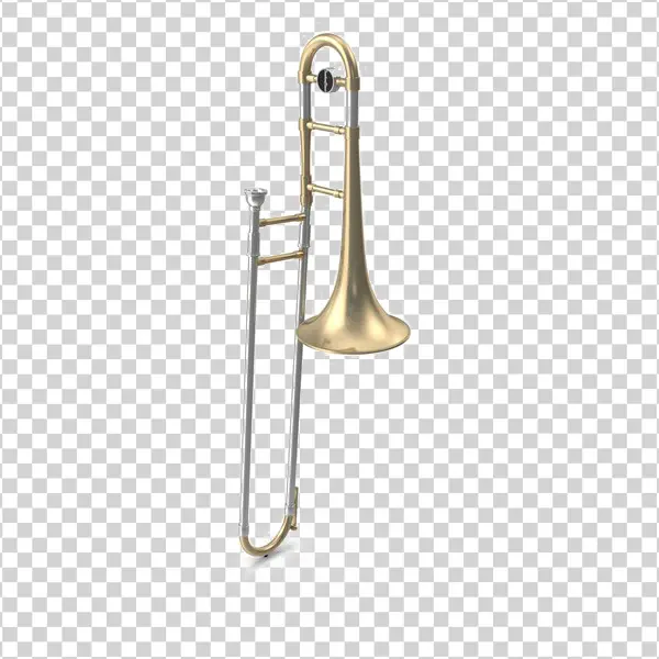 Trombone Musical Instrument PNG Transparent Background