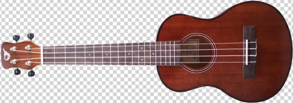 Brown Wooden Ukulele PNG Transparent Background