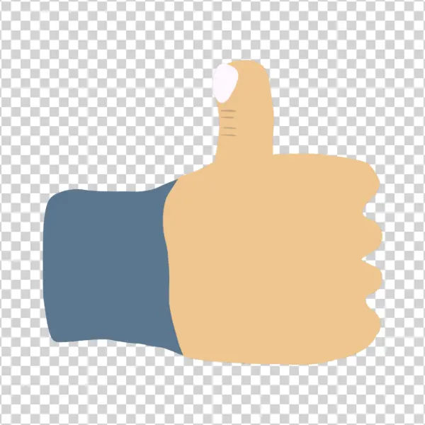 Thumbs Up Gesture PNG Transparent Background