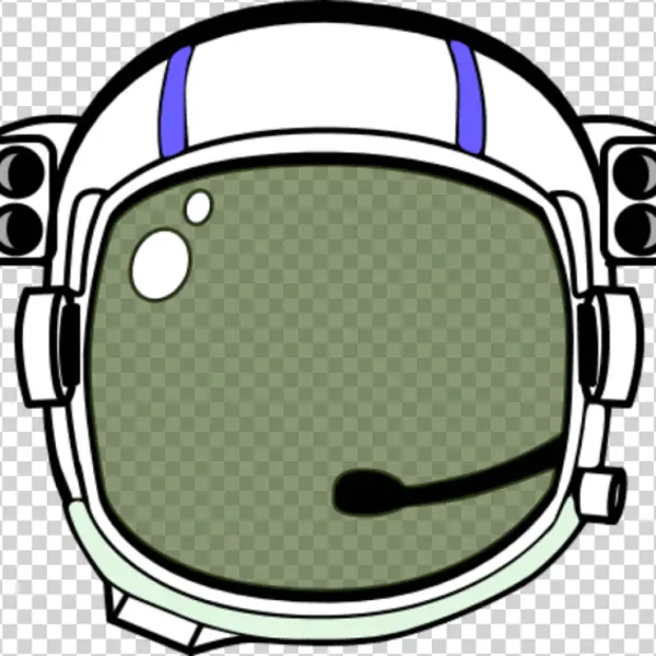 Cartoon Astronaut Helmet PNG Transparent Background