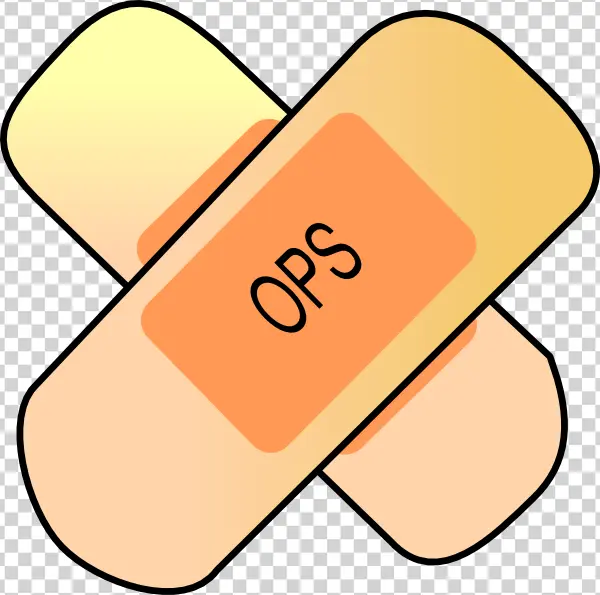 Crossed Band-Aid OPS Icon Transparent PNG