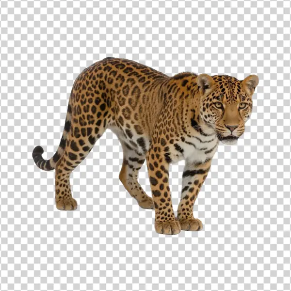 Realistic Leopard PNG Transparent Background