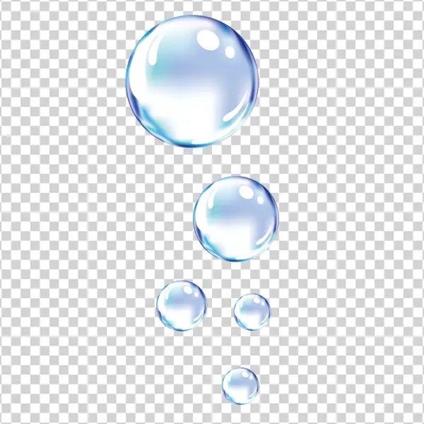 Realistic Water Bubbles PNG Transparent Background