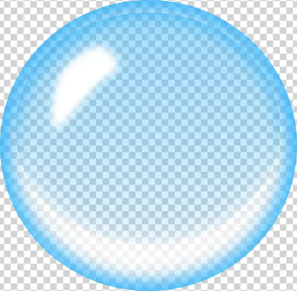 Shiny Blue Sphere PNG Transparent Background