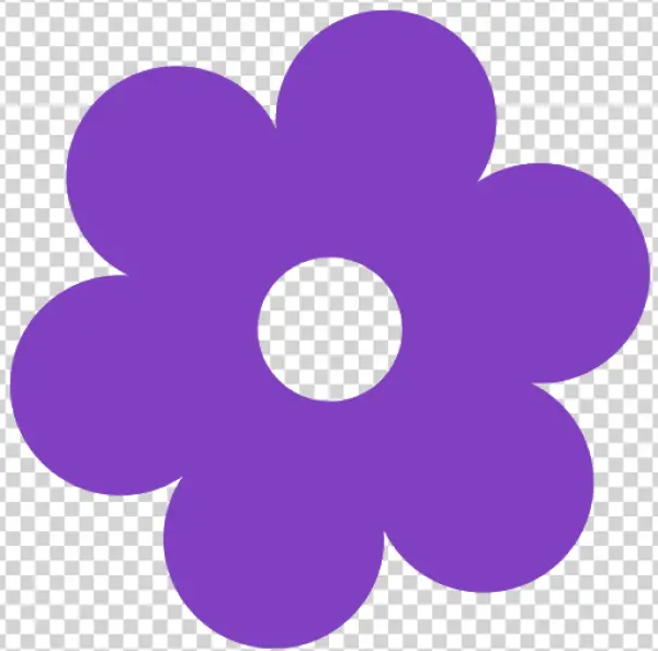 Purple Flower Icon Transparent Background