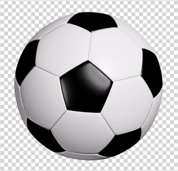 Classic Soccer Ball PNG Transparent Background