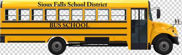 Sioux Falls School Bus Transparent PNG