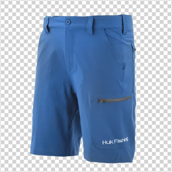 Blue Huk Fishing Shorts PNG Transparent Background