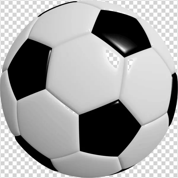 Classic Soccer Ball PNG Transparent Background