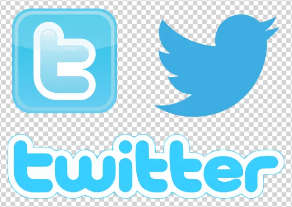 Old Twitter Logos and Icons PNG Set Transparent Background