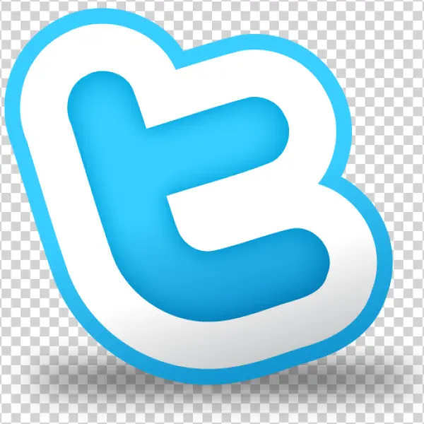 Classic Twitter 't' Logo Icon PNG