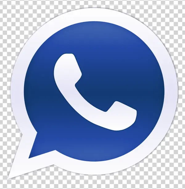 Blue Chat Bubble Phone Icon PNG Transparent