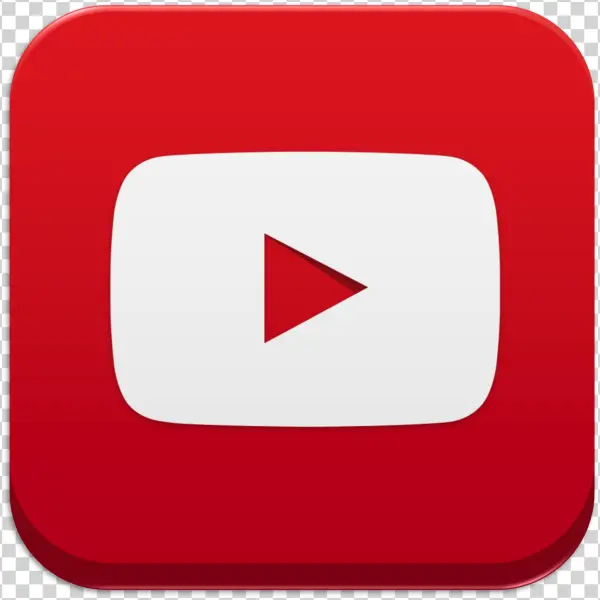 YouTube Logo Icon PNG Transparent Background